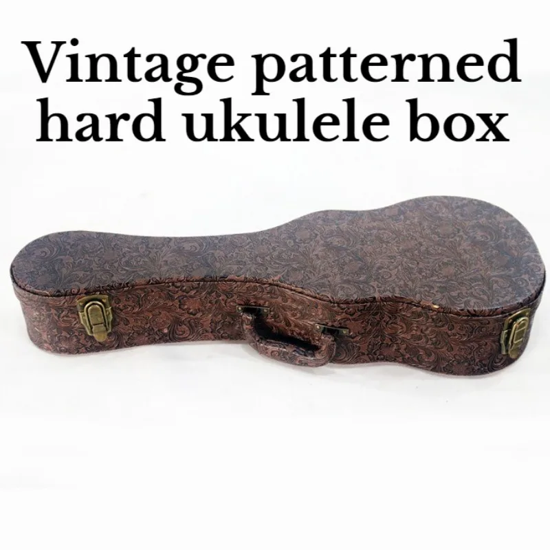 

23-дюймовый кожаный чехол для укулеле, декомпрессионный противоударный водонепроницаемый портативный чехол для хранения укулеле, аксессуары для музыкальных инструментов