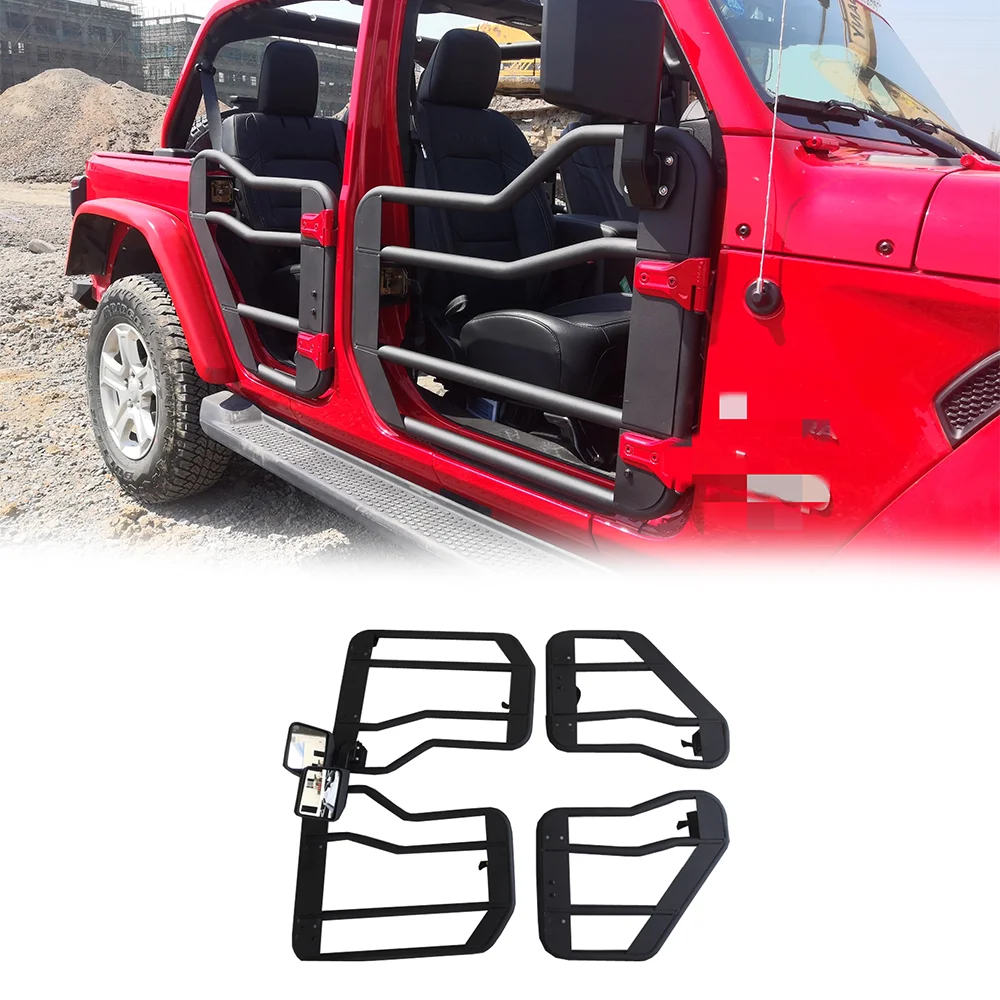 

2/4 Half Door Vehicle Modification Parts Steel Tube Doors for Jeep Wrangler JK JL