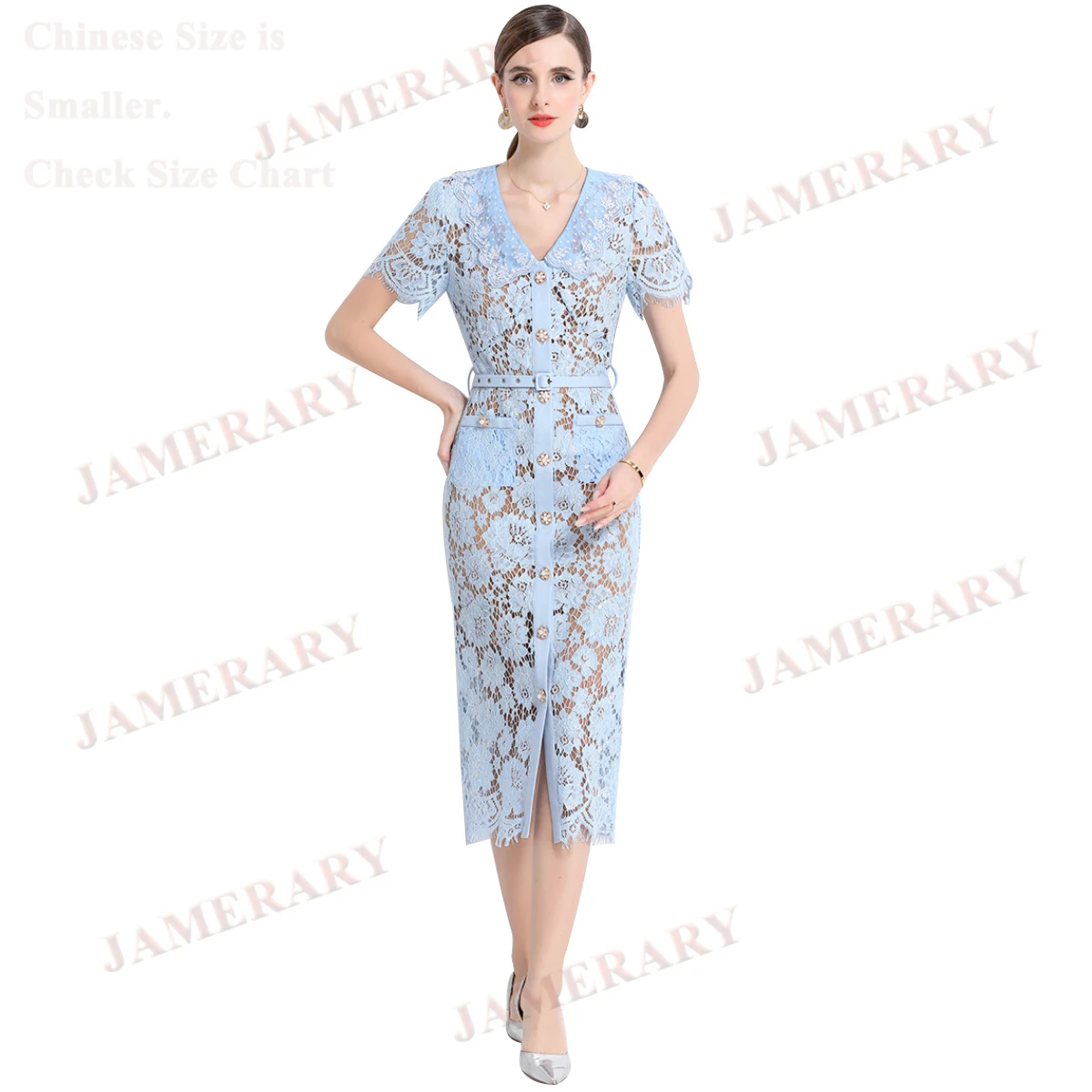 الصيف الخريف الماس التطريز الدانتيل فستان طويل ضيق المرأة قصيرة الأكمام الفاخرة الرسمية مساء فساتين طويلة فساتين الحفلات