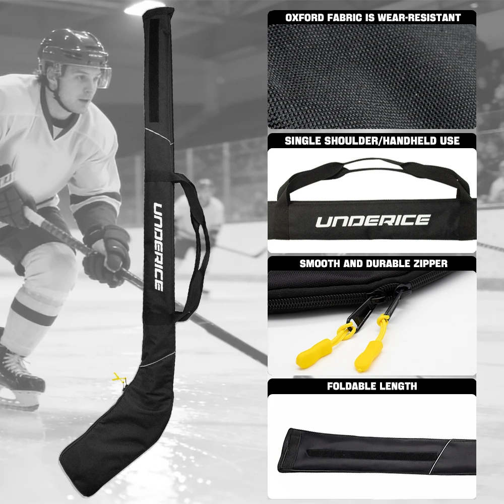 Portable Ice Hockey Stick Bag 180cm Hockey Stick Aaccessories Adjustable Hockey Shoulder Bag One Shoulder Oxford Cloth