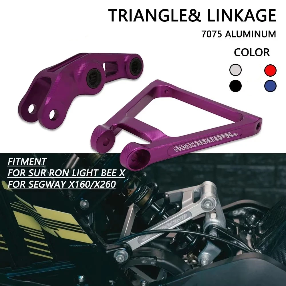 Hinterer Stoßdämpfer-Verbindungsdreieck für Surron Sur-Ron Motorrad Segway X160 X260 Light Bee X Elektro-Dirtbike CNC Aluminium