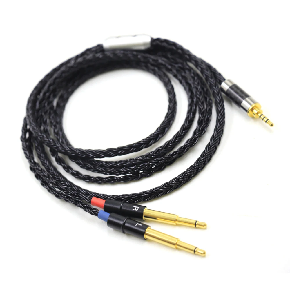 

High Quality Bright-Black 16 core Headphone Replace Upgrade Cable for Meze 99 Classics NEO NOIR Earphone