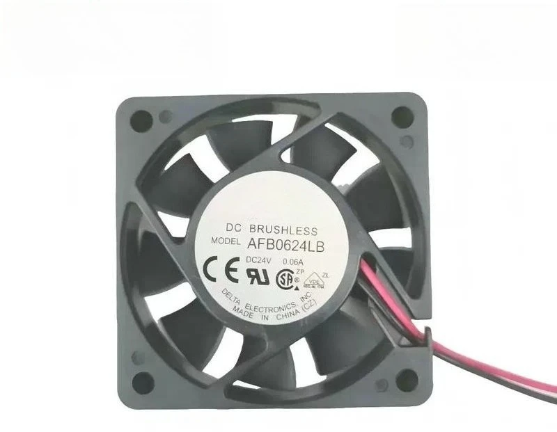 AFB0624LB 60x60x15mm 24V DC Cooling Fan 2 Wire High Speed Quiet Axial Blower for PC Computer Case Server Cabinet Heatsink