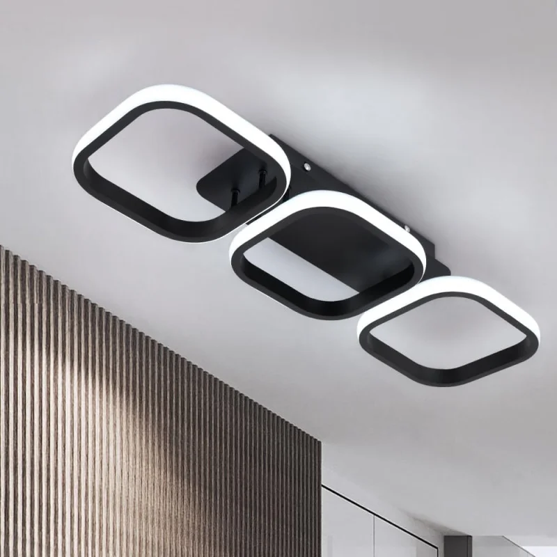 LED Ceiling Lamp,3000K-6500K Daylight White , Acrylic Indoor LED Ceiling Light Fixtures for Hallway Bathroom Kicthen Balcony
