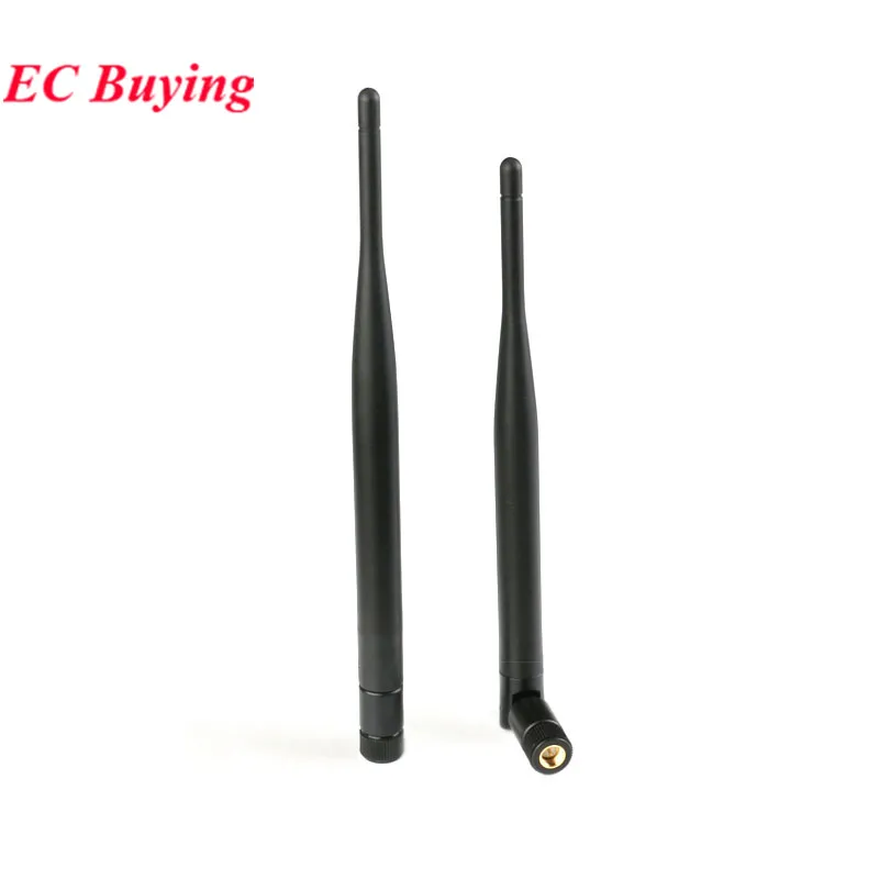 2Pcs /1 set 2.4GHz WiFi Antenna 3dbi 6dbi SMA Pins + IPEX to SMA Hole Adapter Cable U.FL 5/8/10/15/20 CM Black White For PCI New