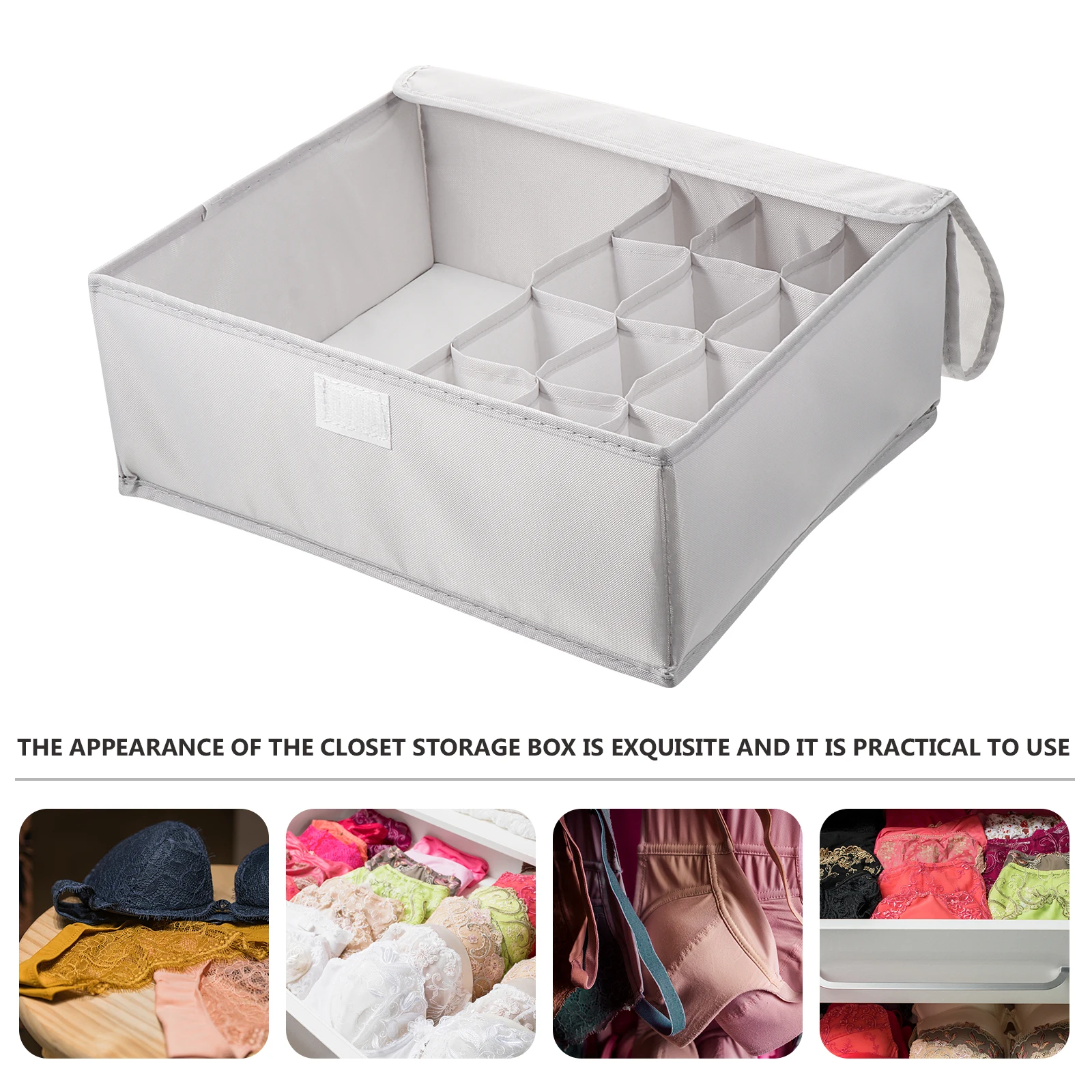 

Underwear Storage Box Bra ganizer Drawer Pant Oxford Cloth Material Lightweight Container Home Storage Solution Closet