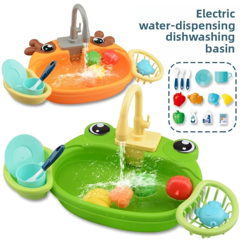 ของเล่นอ่างล้างจานสำหรับเด็ก ทำจากพลาสติกทนทาน เหมาะสำหรับการเล่นสมมติ ล้างผักและล้างจาน สนุกสนานกับกิจกรรมเล่นน้ำ
