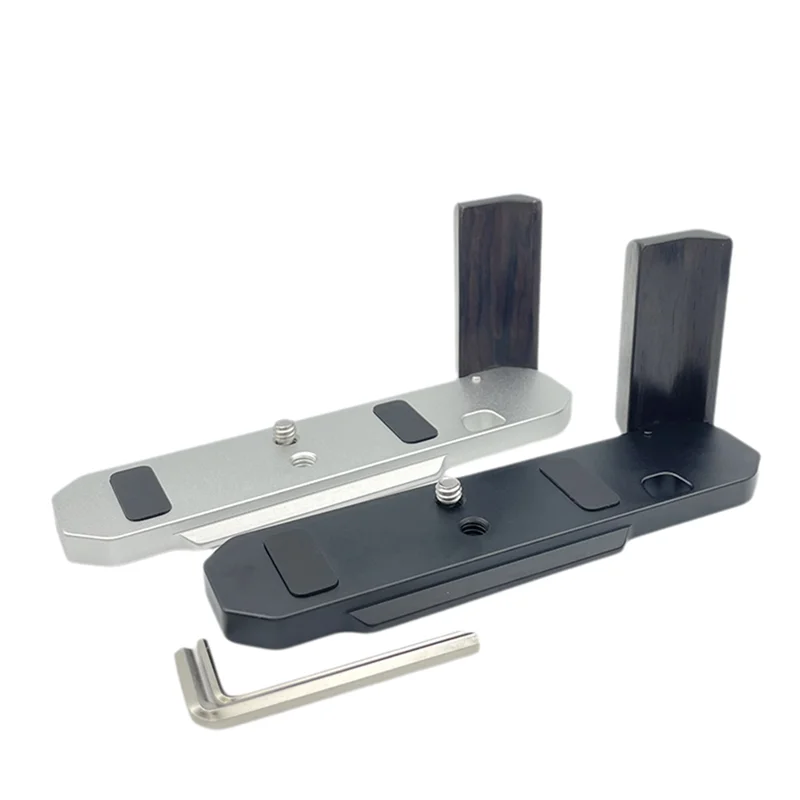Nuevo mango de agarre de madera con Base de placa L de liberación rápida para Nikon FM FM2 FM3A FE2 accesorios de cámara