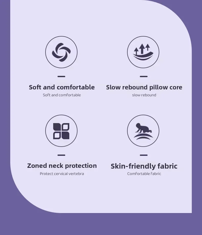 2-in-1 Ergonomic Molded Orthopedic Pillow One Unit Foam Cervical Cushion Comfortable Neck Support Pad for Sore Neck Relief Use