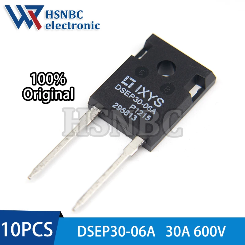 

10Pcs/Lot DSEP30-06A DSEP30-06 TO-247-2 30A 600V High Performance Fast Recovery Diode 100% New Original
