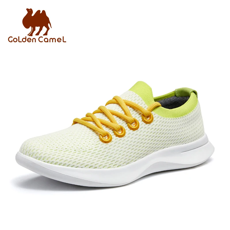 

GOLDEN CAMEL Sports Running Shoes Men Women 2023 Summer New Fashion Soft Bottom Mesh Male Sneakers Flying Woven Casual Shoes