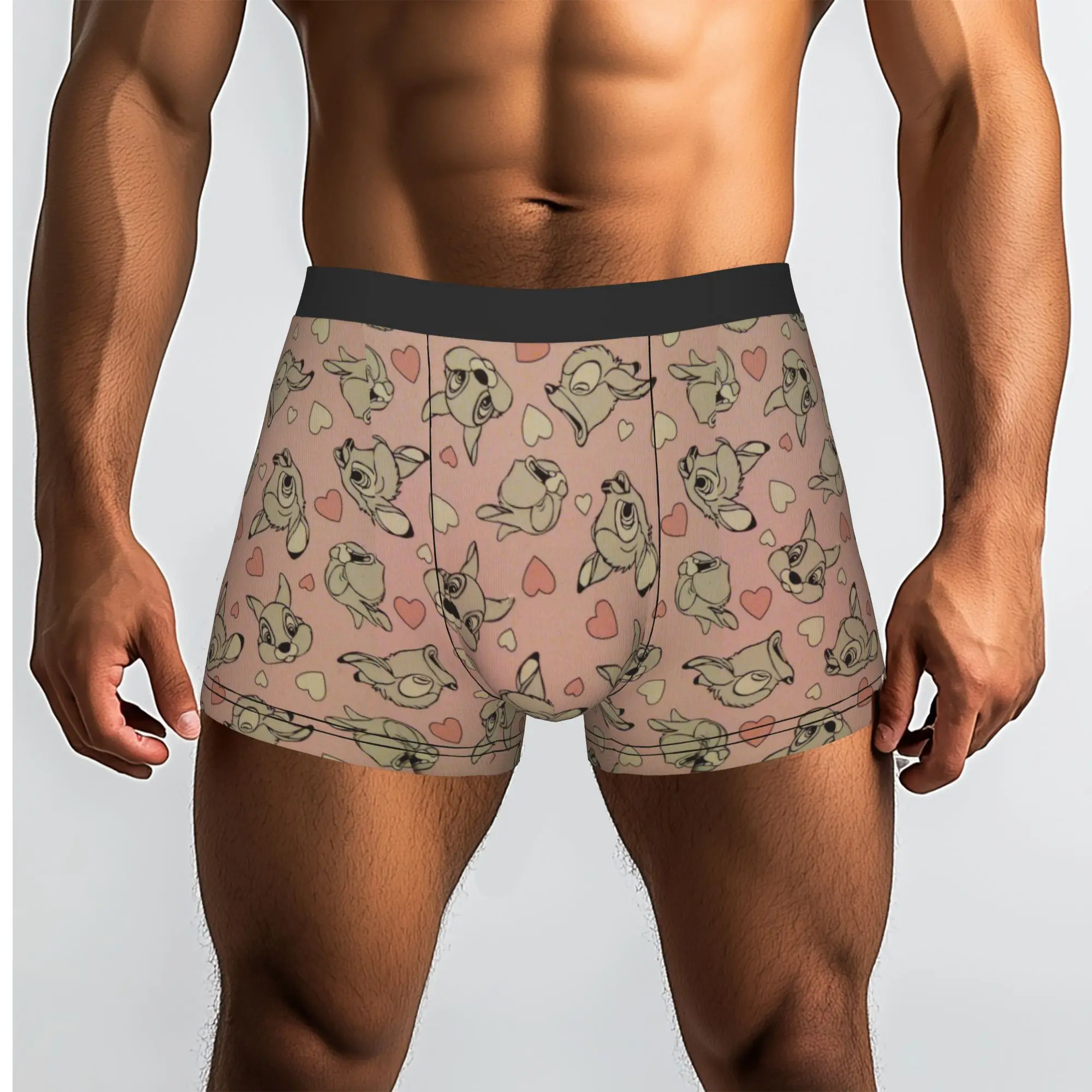 Custom Novelty B-Bambies Anime Boxers Shorts Panties Male Underpants Comfortable  Briefs Underwear