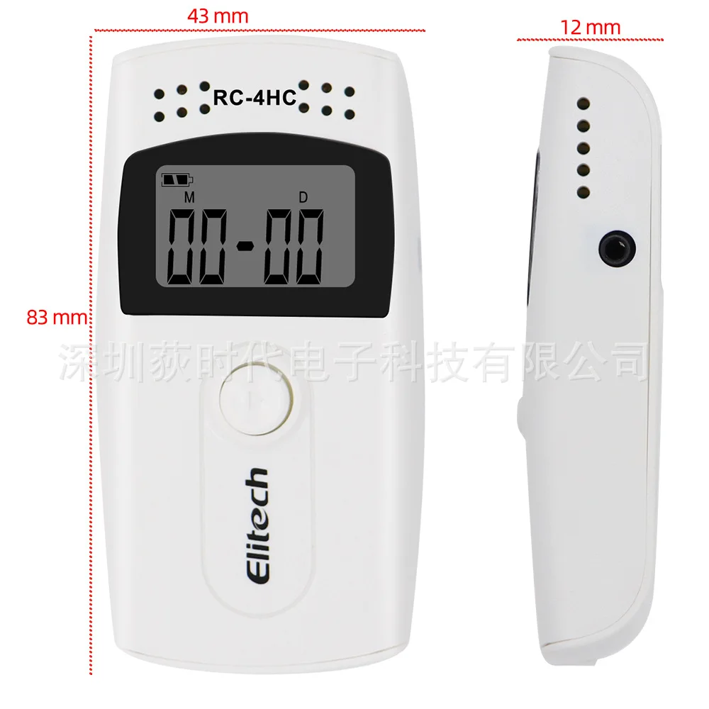 High Accuracy RC-4 RC-4HC Temp Data Recorder USB Temperature Data Logger PDF Report Thermometer With External Sensor