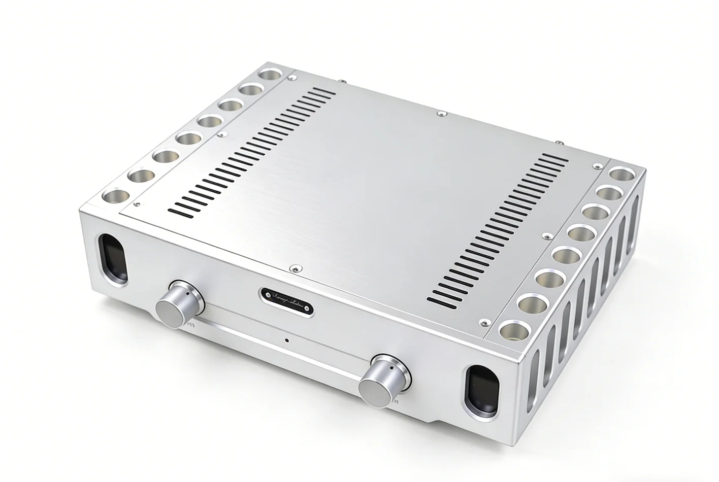 

(361*85*270 мм) Алюминиевый корпус для усилителя мощности с радиатором / Корпус для предусилителя и усилителя мощности / Корпус для домашнего аудиоусилителя DIY