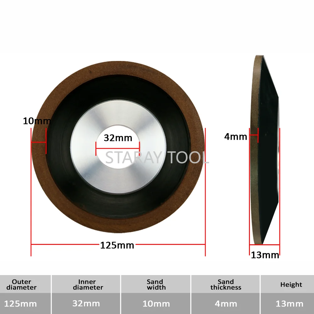 Customized Grinder Wheel Diamond Sharpening Disc for Grinding Stone Carbide Steel Tungsten Saw Blade Angle Milling Cutter Tool