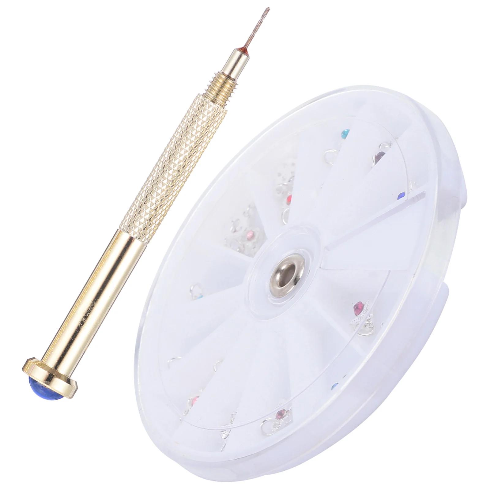 

24pcs Nail Dangle Pendant Charms Set Hand Drill Tool Compact Portable For Nail Art Jewelry Piercing Decor Accessories