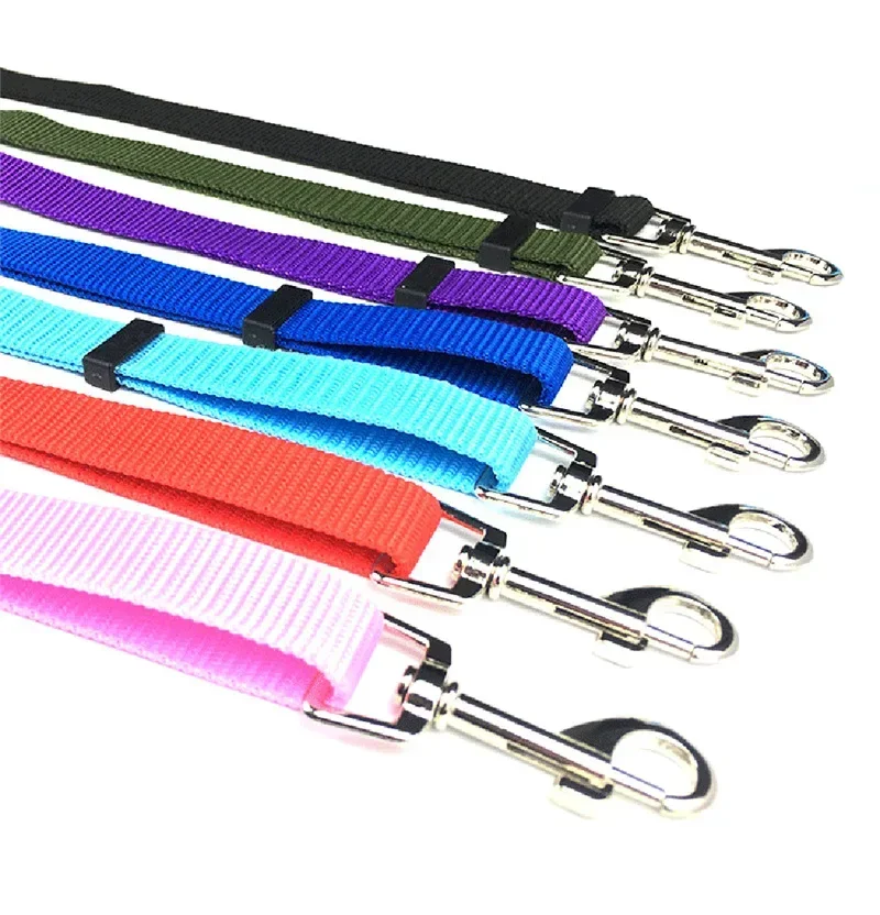 Solid Two-in-one Pet Car Seat Belt Lead Leash BackSeat Safety Belt Adjustable Harness for Kitten Dogs Collar Pet Accessories