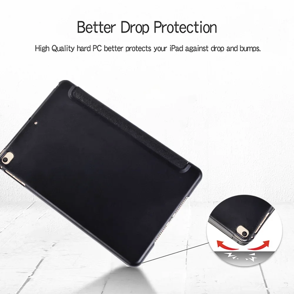 Da PU Ốp Lưng Máy Tính Bảng Dành Cho Apple IPad Air 1 2 3 4 5/5th 6th 7th 8th 9/mini 1 2 3 4 5/Pro 9.7/10.5/11 Trị Lần Đứng Flip Cover