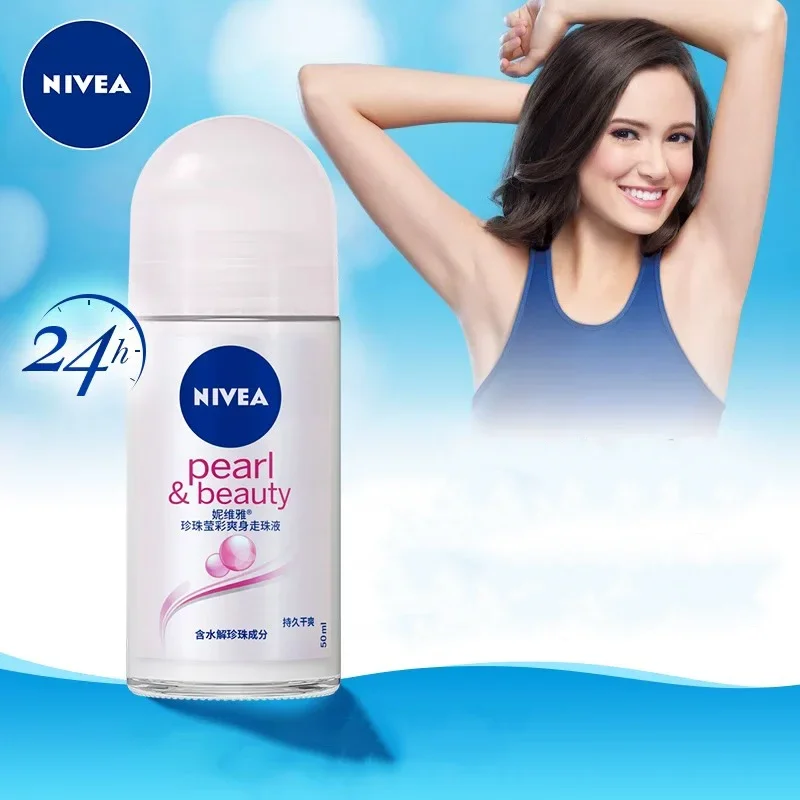 50ml Nivea Pearl & Beauty Anti-perspirant Deodorant Roll On for Women