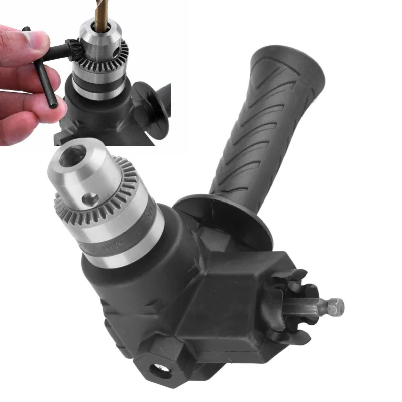 طقم مرفق مثقاب الزاوية اليمنى ملحق تمديد الانحناء أداة إصلاح المساحة الضيقة جهاز الزاوية الكهربائية