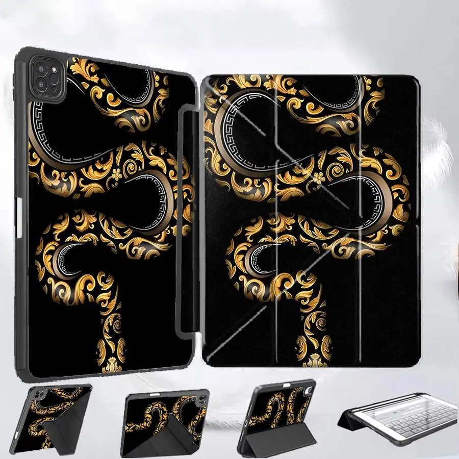 

Holder Cover Tablet Case For iPad Mini 6 7 Air 4 5 M3 M2 M4 11inch Pro 11th 10th 9th 8th 7th 12.9inch Pro 2025 Fashionable Snake