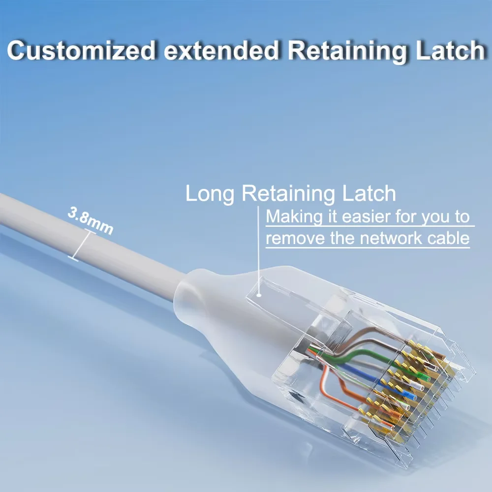 COMNEN 8/16/32/48 Pack Ethernet Lighting Patch Cable Flexiable Slim Cat6a 10G POE LAN Cable  for Switch Ps5 Router Xbox Computer