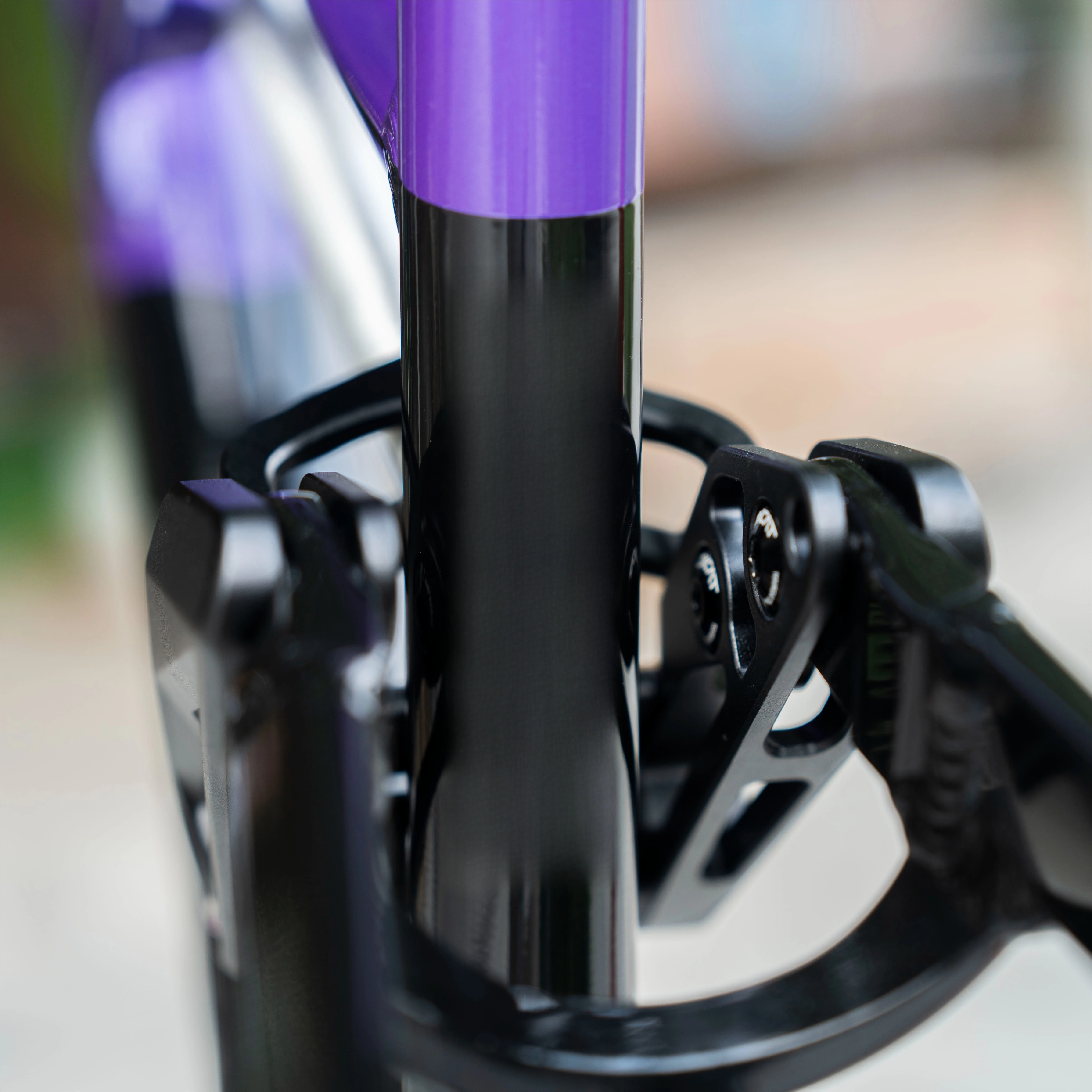 170 heavy enduro soft tail frame purple black gold silk flower