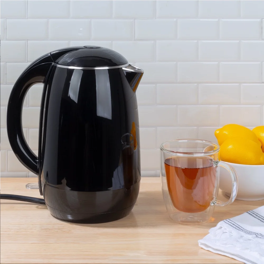 Электрический чайник с автоматическим отключением, быстрая кипячение, 1,8 л, нагреватель горячей воды, прочный чайник из нержавеющей стали, идеальный подарок, любители кофе, чая