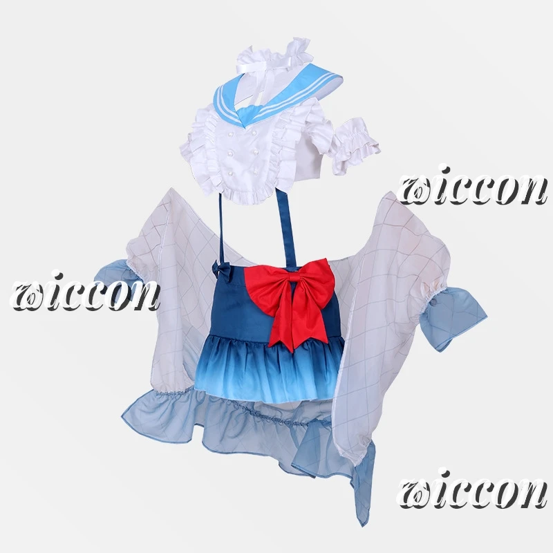 New Miiku Soda Cream Cosplay Costume Fresh and Sweet Girl Role Playing With Hat Halloween Christmas Party Dress For Girl