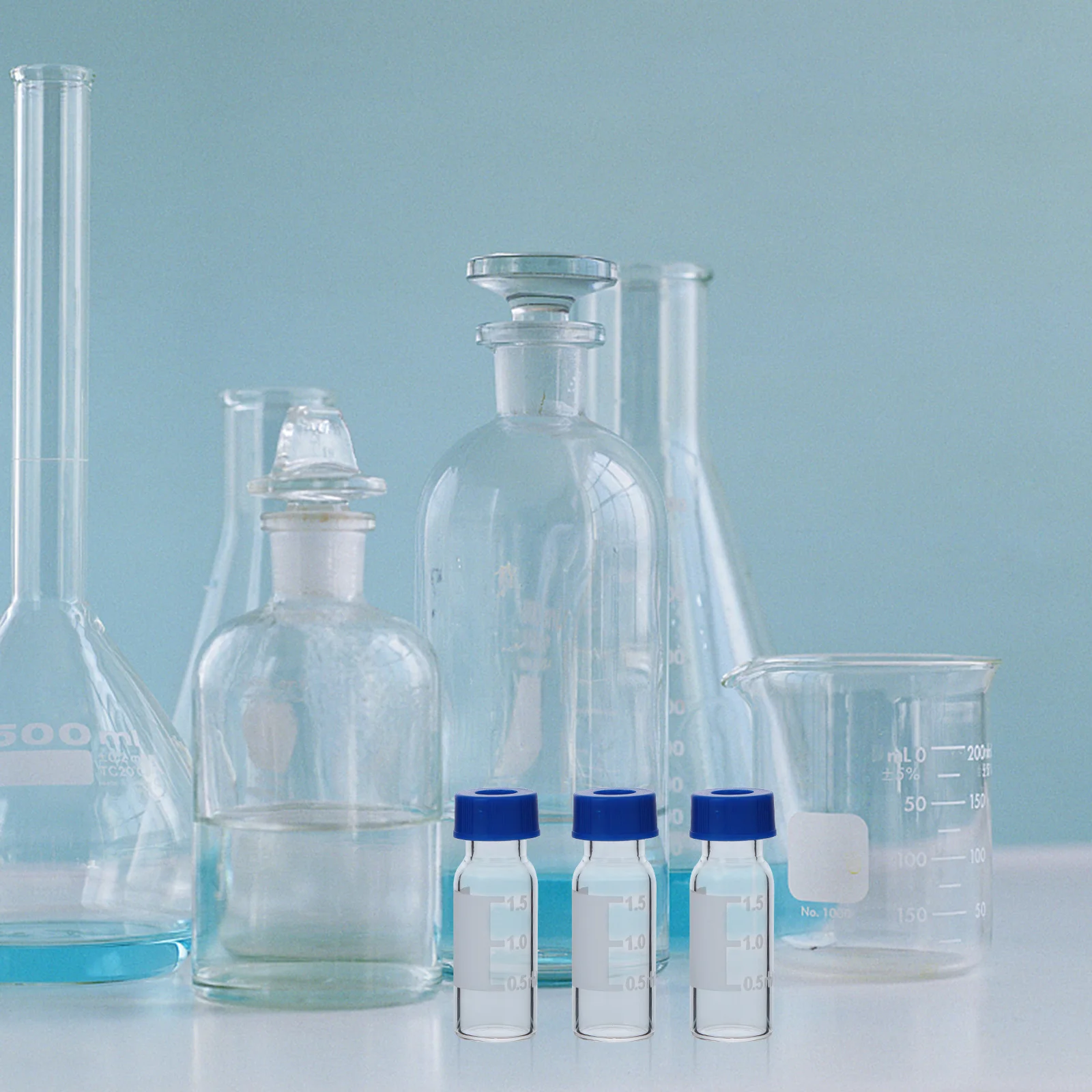 

100Pcs Sampling Vials Hydrolyzed Glass Sample Bottles Screw-Top Bottles for Labs Chromatography Storage Essential Oils