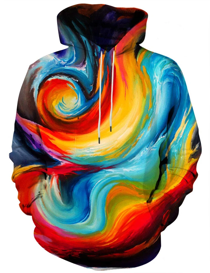 New Interesting 3D Pattern Full Printing Men's Hoodies Harajuku Street Fashion Hoodies Unisex Autumn Outdoor Essential Sportswe