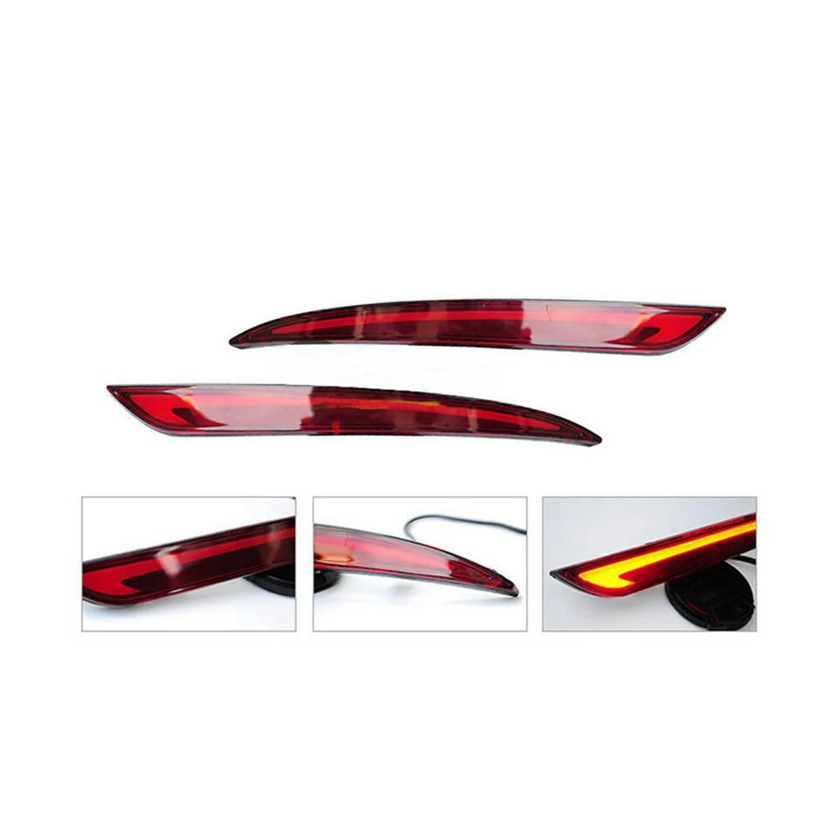 Brake Rear Bar Light Rear Tail Light Turn Signal LED Rear Bar Warning Light Car for Mondeo 2013 - 2016