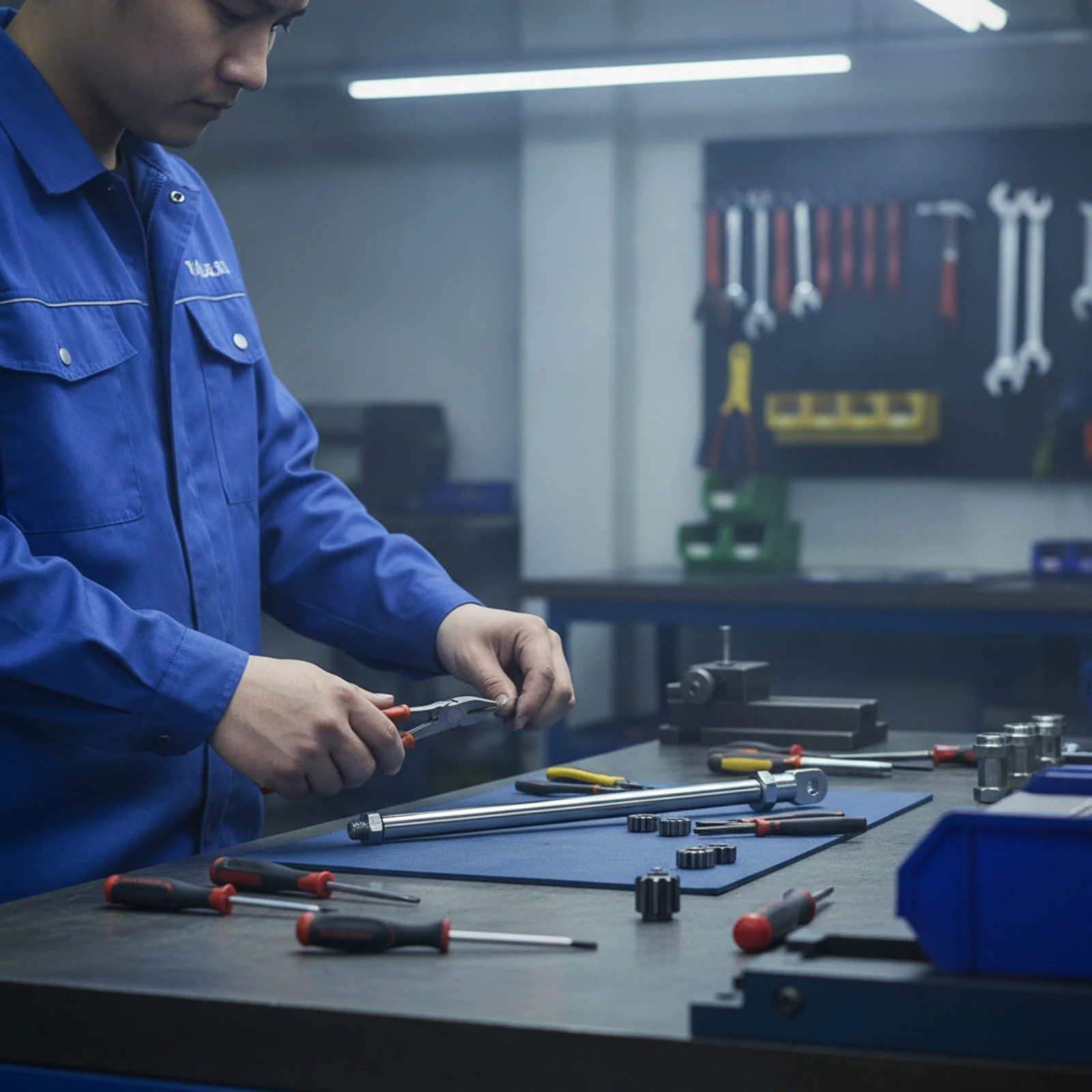 Tige de liaison mécanique rigide push-pull en métal pour machinistes, machines et travaux de réparation
