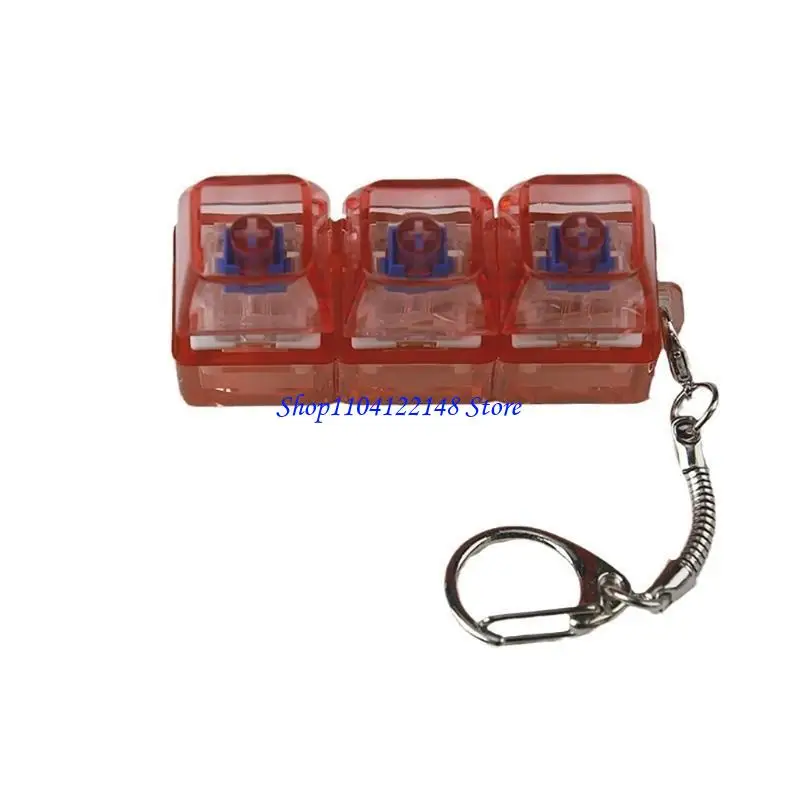 P9FA Switches Tester Switches Sampler Mechanical Keyboard Keyswitch Testing Tool Switches LED Light Keychain Toy