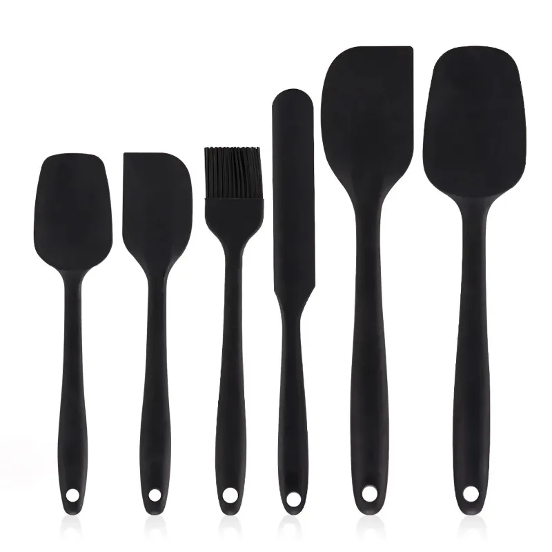 

6pc Silicone Baking Tool Set Cream Spatula, Oil Brush, Food Grade Barbecue and Kitchen Cooking Baking Mixed Baking Tools