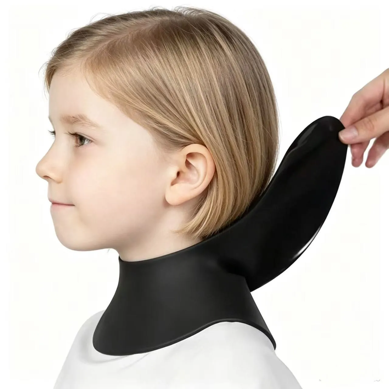 Adjustable Silicone Hairdressing Cape for Coloring & Chemical Treatments, Reusable Professional Salon Neck Protector