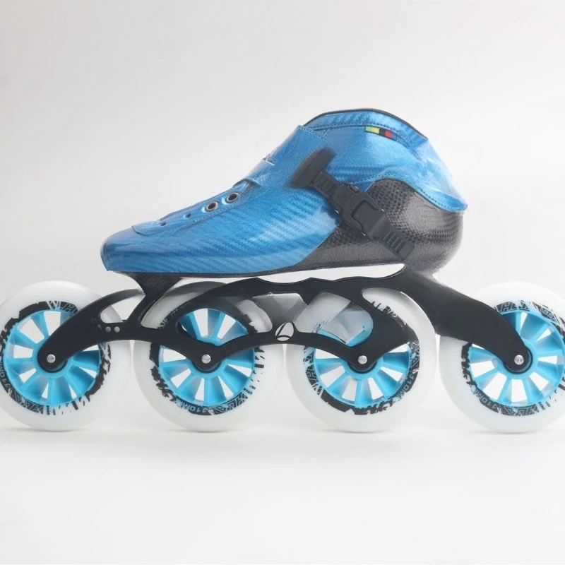 

Carbon fiber professional speed skating shoes, boys and girls, skates racing big wheels