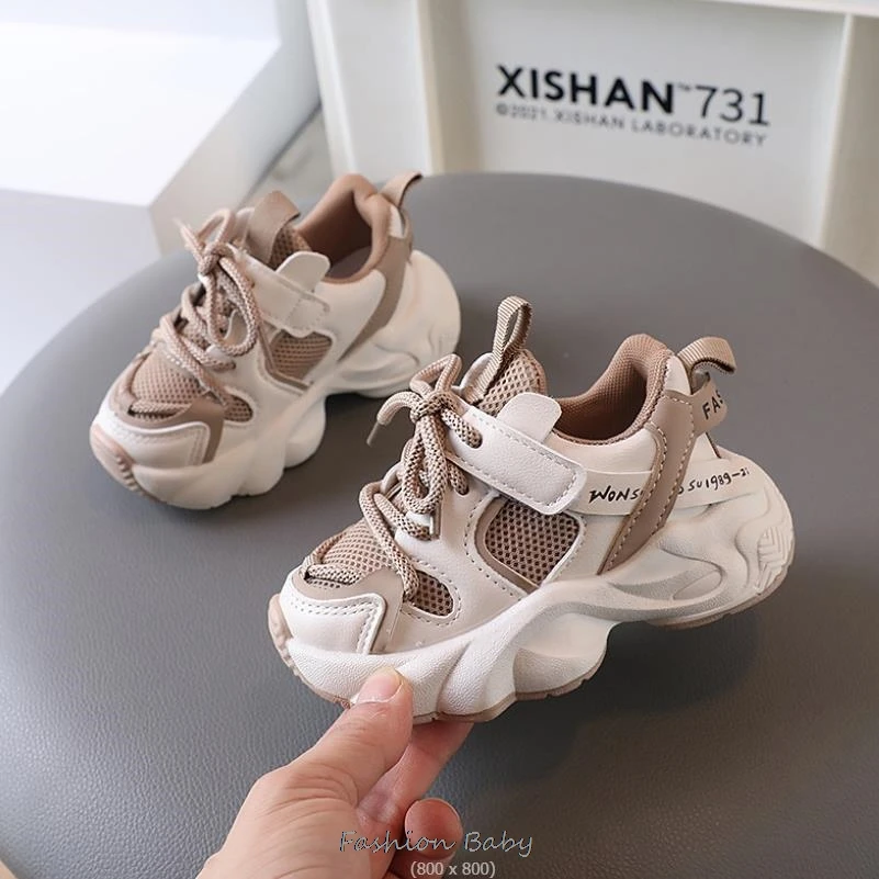 Children Mesh Breathable Casual Sneakers Sport Shoes Toddler Boys Girls Running Shoes Kids Tennis 1-6 Years Chunky Sneakers