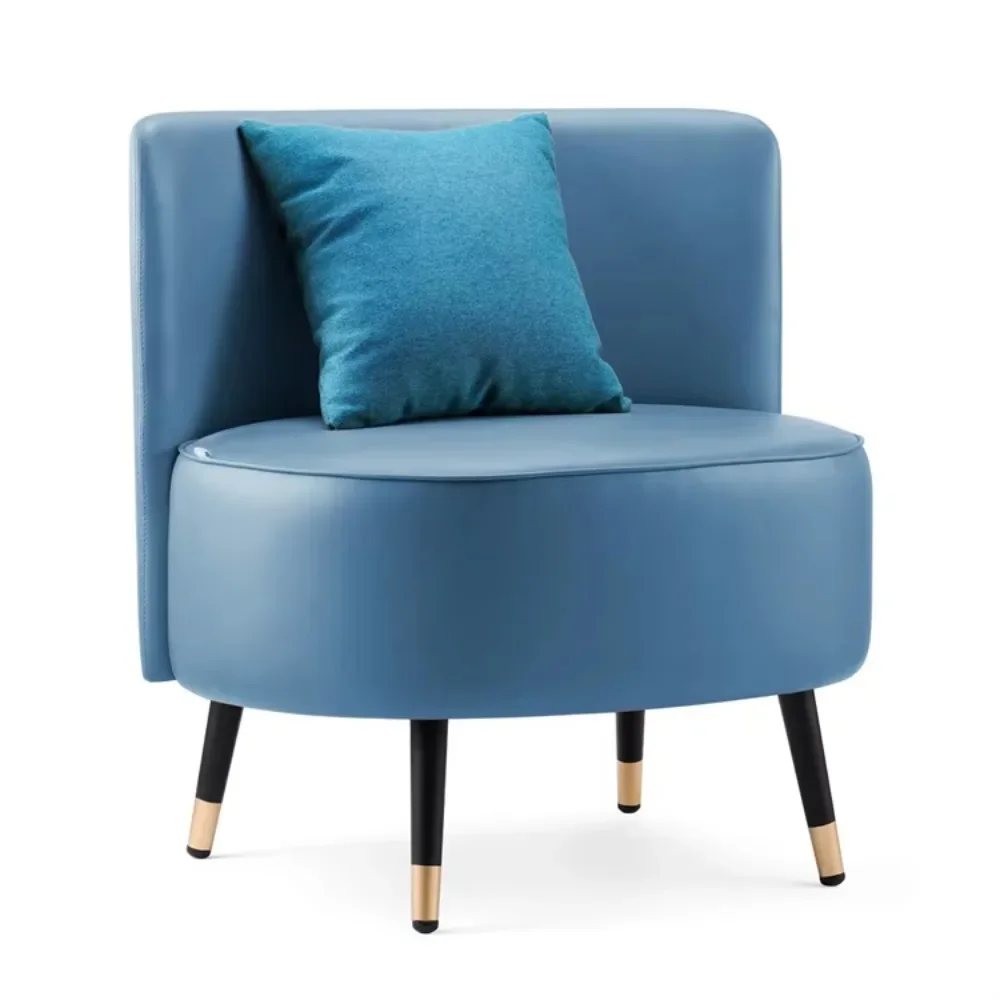 Hotel lobby modern restaurant furniture cheap coffee leather round sofa chair set