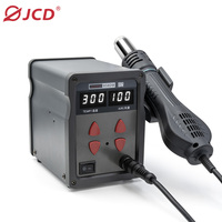 JCD 858DW Hot Air Gun 750W Double LCD Digital Welding Station Heat Gun Hair dryer For SMD BGA IC Phone Welding Repair Tools