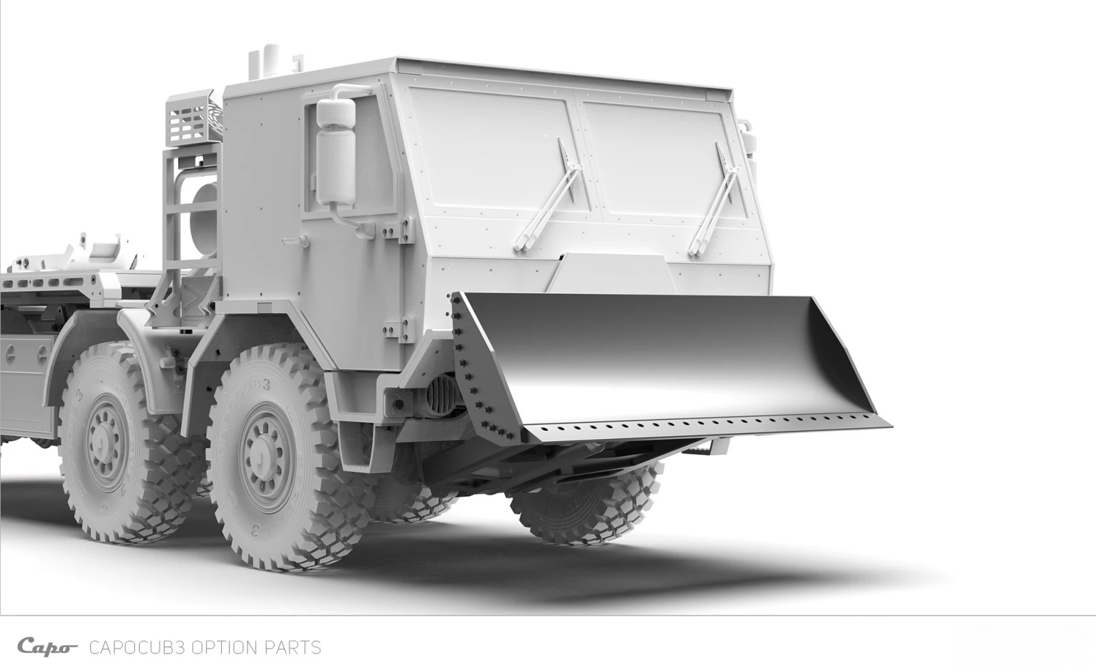 

Передний механический модуль управления лопатой (CUB3FB) для радиоуправляемого гусеничного грузовика Capo Cub3 Tatra масштаба 1:18