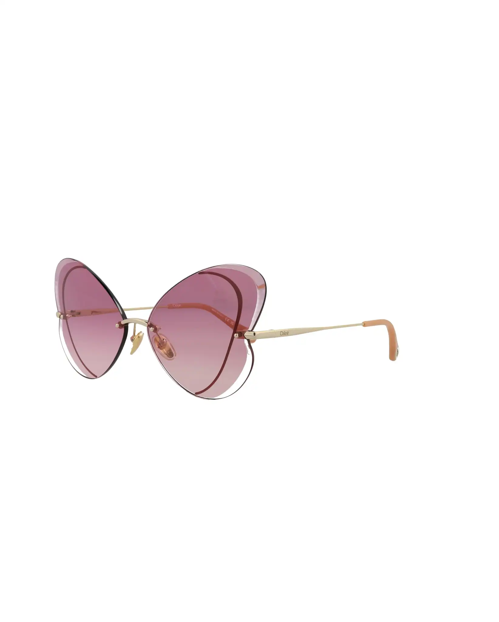 Chloé Cat Eye-Frame Metal Sunglasses CH0064S-30011506-004