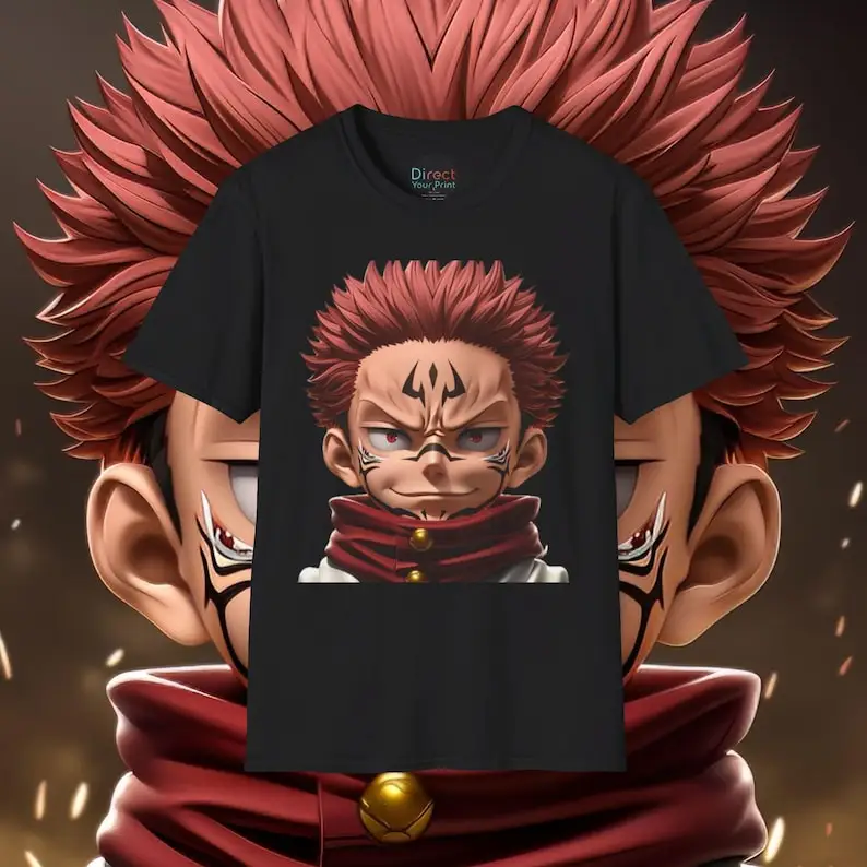 Sukuna 3D T-shirt % Premium Quality Graphic Tee for Fans & Collectors - Unique Anime Apparel in Various Sizes