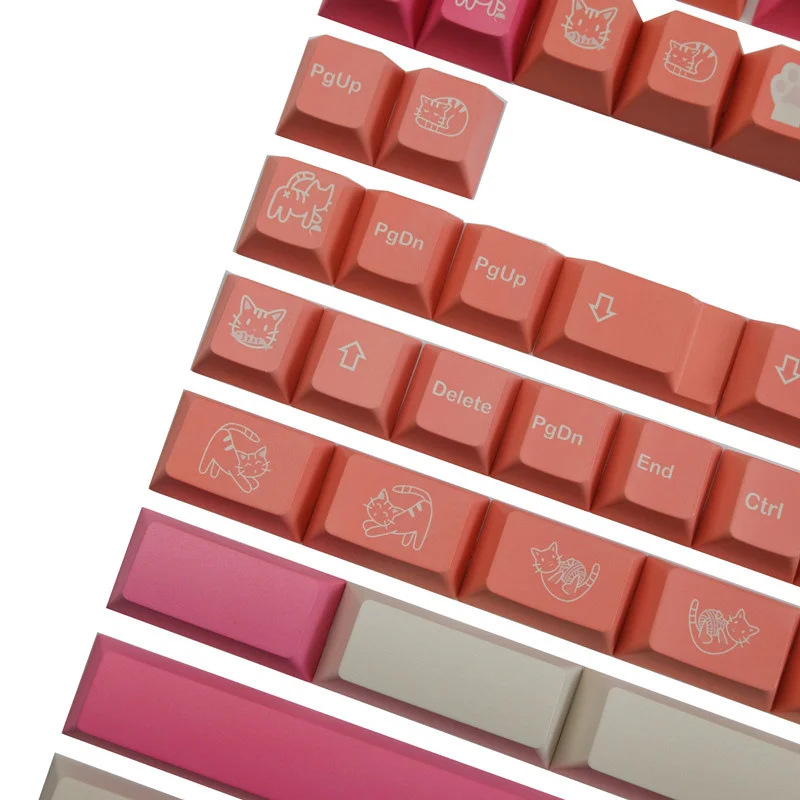 140 Keys/set GMK Orange Boi Keycaps PBT Dye Subbed Key Caps Cherry Profile For Keychron Q1 Q2 K2 65% 75% Anne GH60 GK64 Poker