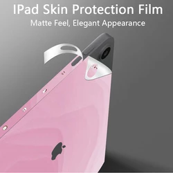 Film de protection anti-poussière pour iPad, autocollants de couverture arrière, Skins 10.2, 10th, Isabel 10.9, Air 4/5, Mini 6, Pro 11, 12.9 pouces
