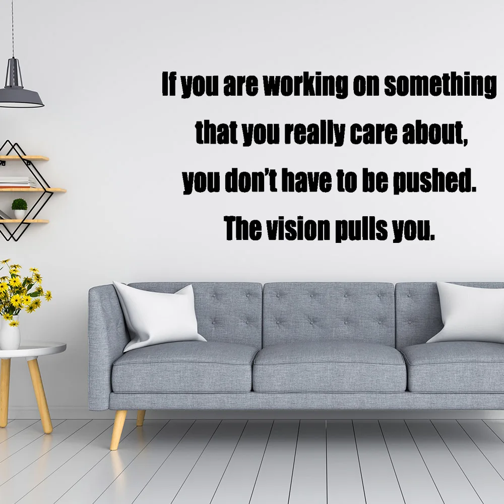 Quote or phrases Self Adhesive Vinyl Waterproof Wall Art Decal Living Room Bedroom Vinyl Mural Decal