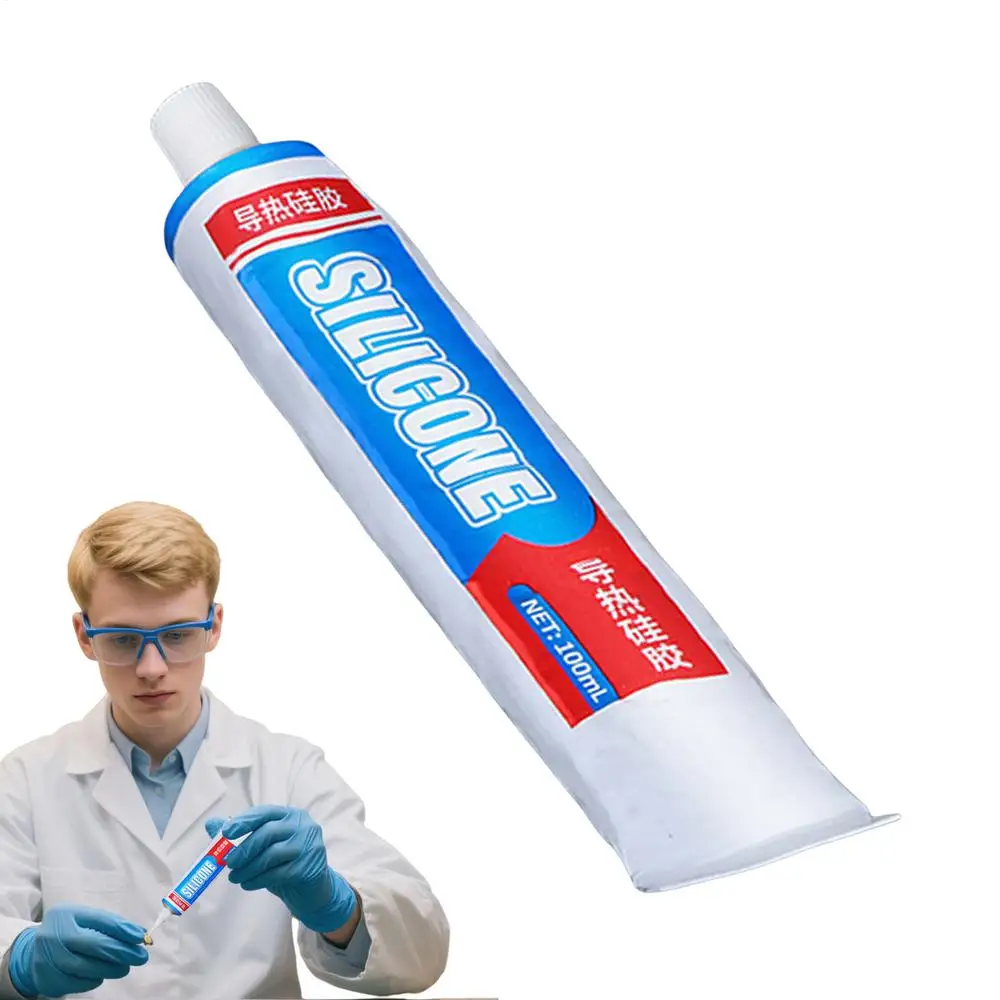 100ML Wärmeleitkleber Thermisch Leitfähige Silikonpaste für Mikrowellengeräte, Drucker, Strukturverbundungen und Automotive-Chip-Bonding