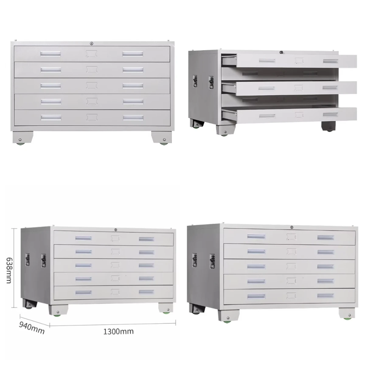 Hot-selling Steel Data Drawing Drawer File E Cabinet Wholesale Supplier Metal A0/A1 Size Map Storage Cabinet Drawing Filing Cabi