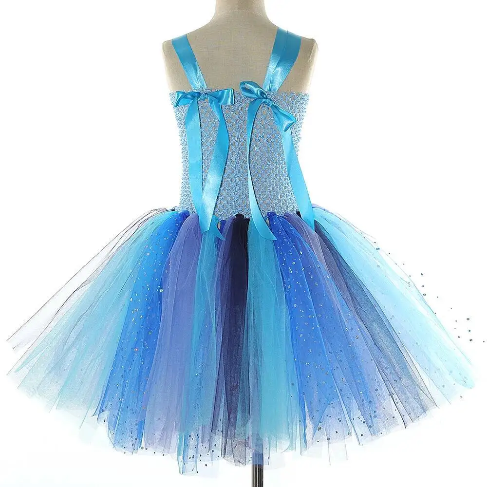 blue dress for baby girl DOLLY ROMANTIC BALLET TUTU DRESS light blue