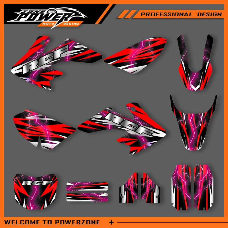 

Powerzone Graphics Decal Stickers Motorcycle Background Custom For HONDA CRF50 2013-2021 CRF 50 2000-2012 03